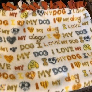 I love my dog Fleece Throw